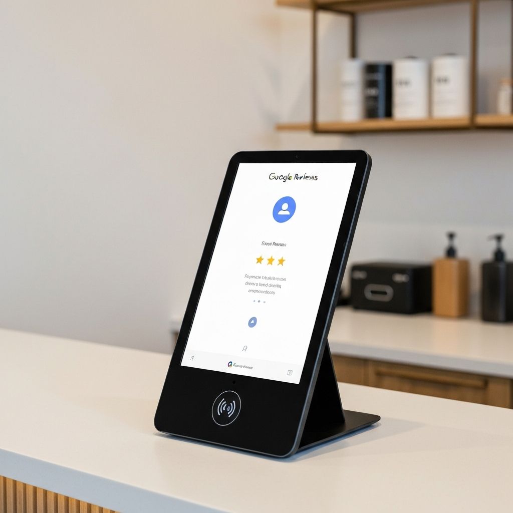 Tarjeta NFC reseñas Google - Stand + Tarjeta